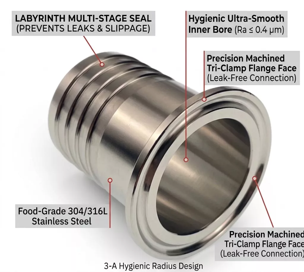 Tri Clamp Hose Fitting